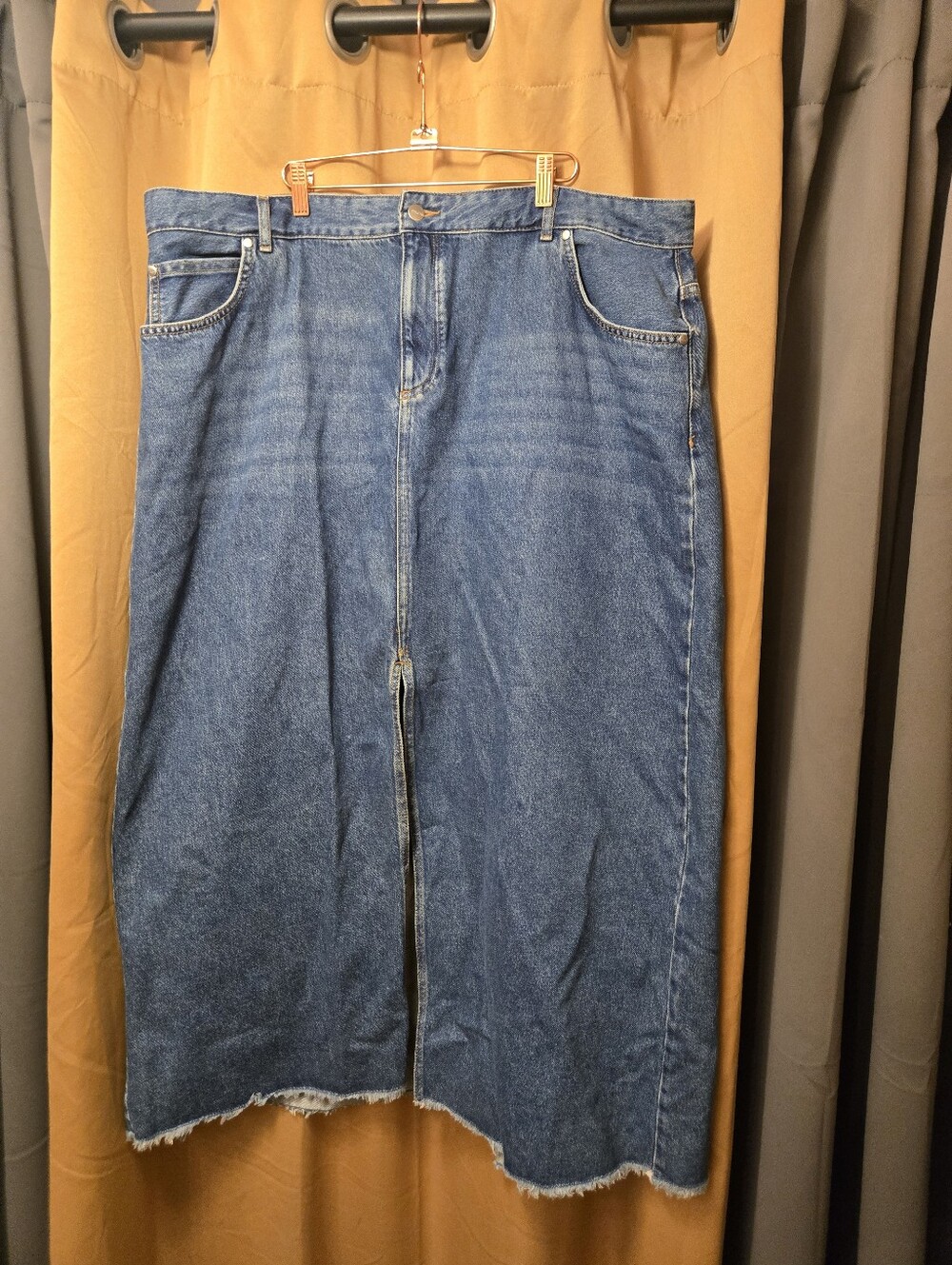 Anthropologie Pilcro Denim Maxi Skirt 24w